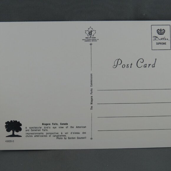 Vintage Postcard - Niagara Falls Ontario Aerial Photo - Dexter Press - Picture 2 of 4